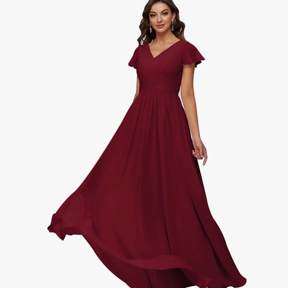 Burgundy Bridesmaid Dress